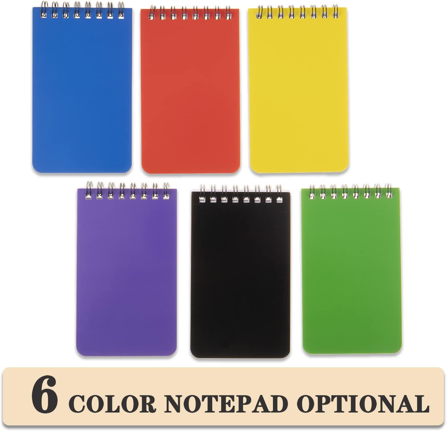 6pack Pocket Notebook Small Notepad Pocket Notepad Small Spiral Notebooks 3X5Inches (6) - Image 2