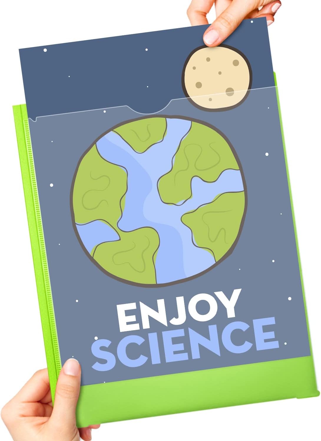 Heavy Duty Plastic Folders with Clear Front Pocket - 18PCS, 3 Pockets Folders with Prongs and Card Slot, for Size Sheets, Bright Colors - Image 2