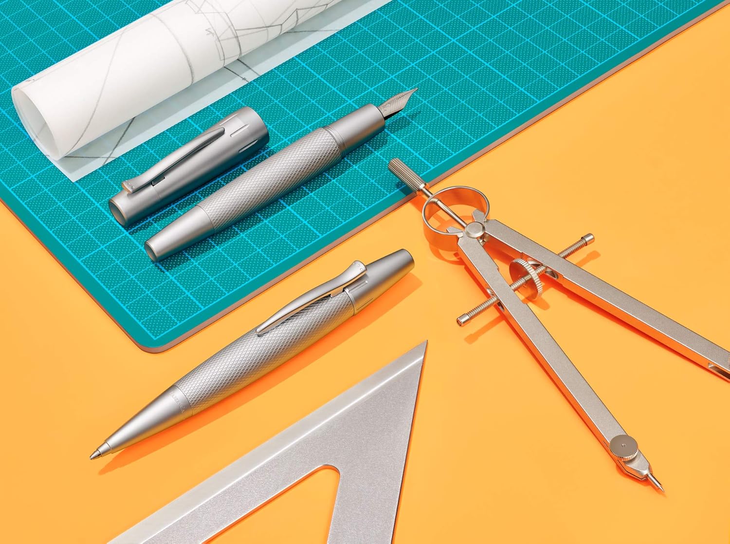 Faber-Castell Fountain Pen, Pure Silver - Extra Fine - Image 2